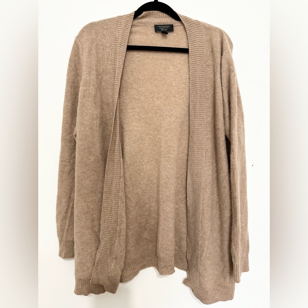 Charter Club Beige Open-Front Women's Cardigan